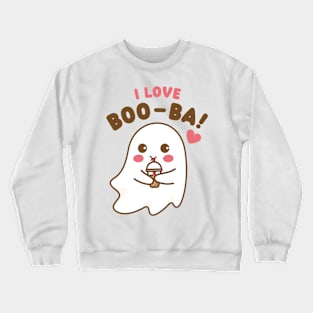 Boo-ba Ghost (on light colors) Crewneck Sweatshirt